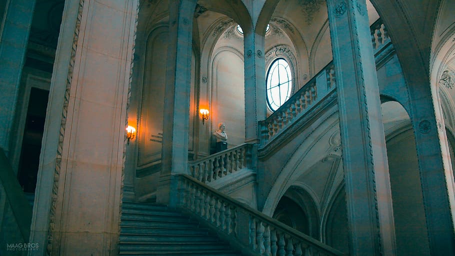 inside, architecture, ladder, built structure, religion, place of worship HD wallpaper