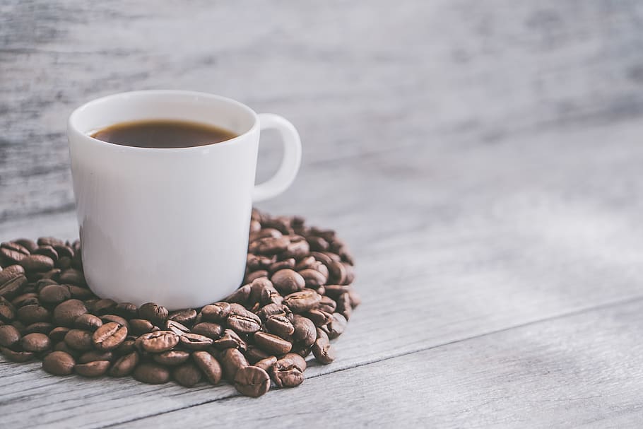 filled white teacup, food and drink, coffee, coffee - drink, mug HD wallpaper