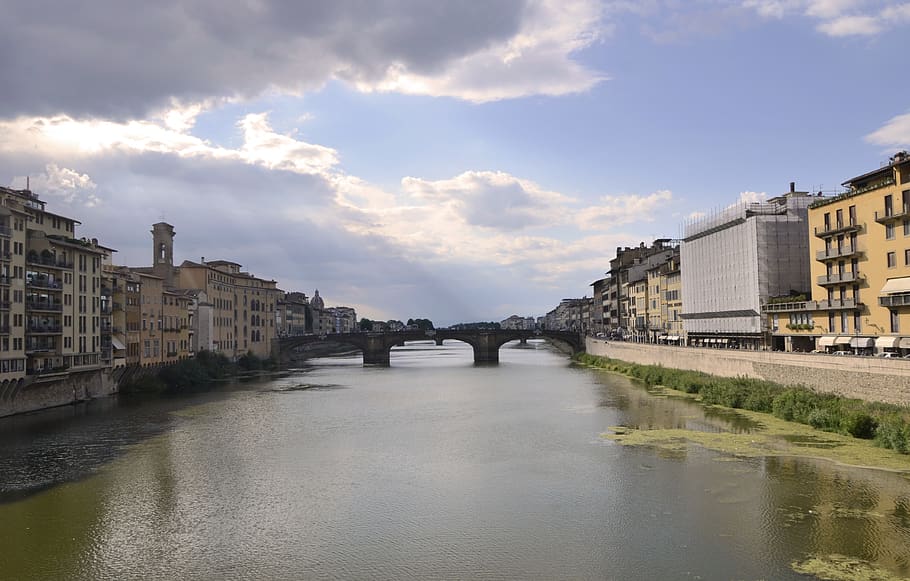 arno river, florence, italy, architecture, built structure, HD wallpaper