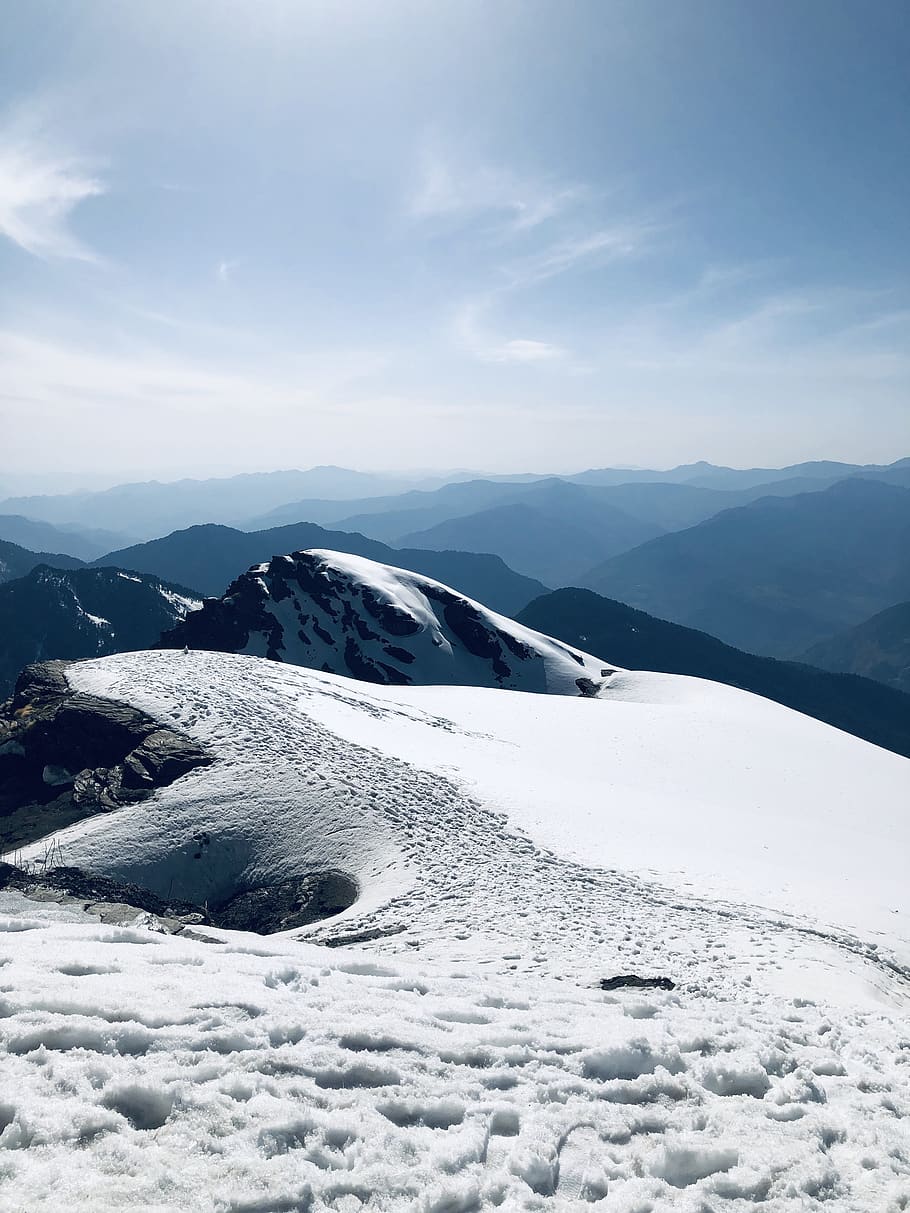 ice, snow, landscape, bubble, hiking, mountains, outdoors, white HD wallpaper