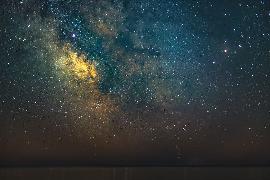 milky way, galaxy, universe, night, nebula, space, outdoors, outer space HD wallpaper