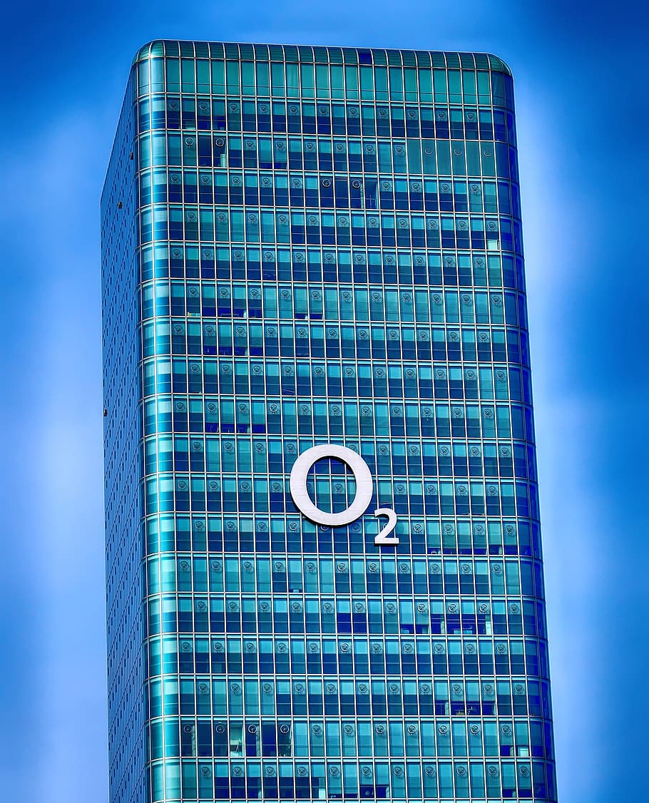 munich, o2, building, moosach, modern, metal, facade, o2 tower HD wallpaper