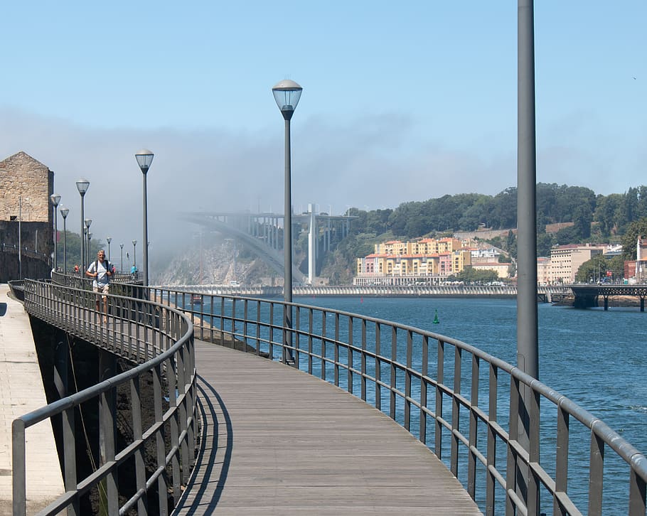 path, bridge, dom, hiking, trail, rio, passage, ride, city HD wallpaper
