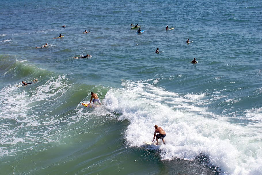 surf, surfers, waves, water, ocean, sport, pacific, coast, california HD wallpaper