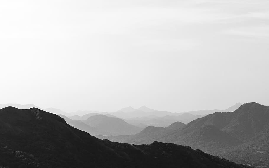 black mountains during daytime, nature, outdoors, mountain range HD wallpaper