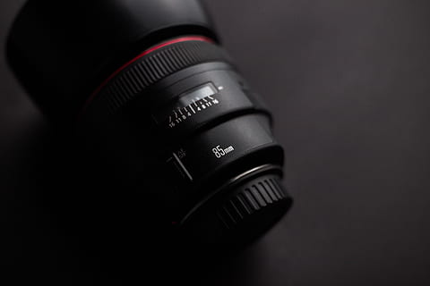 Black Camera Lens, 85mm, equipment, technology, close-up, camera - photographic equipment HD wallpaper