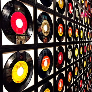 Assorted Vinyl Record Lot, bright, colors, design, disco, indoors HD wallpaper
