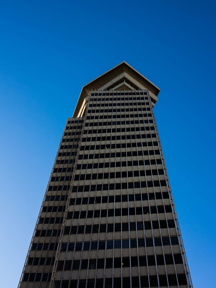 spain, barcelona, building, architecture, simple, minimal, low angle view HD wallpaper