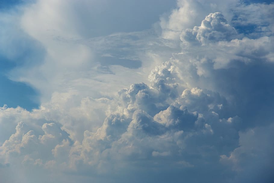 clouds, the sky, blue, the clouds, blue sky, clear, cloud - sky HD wallpaper