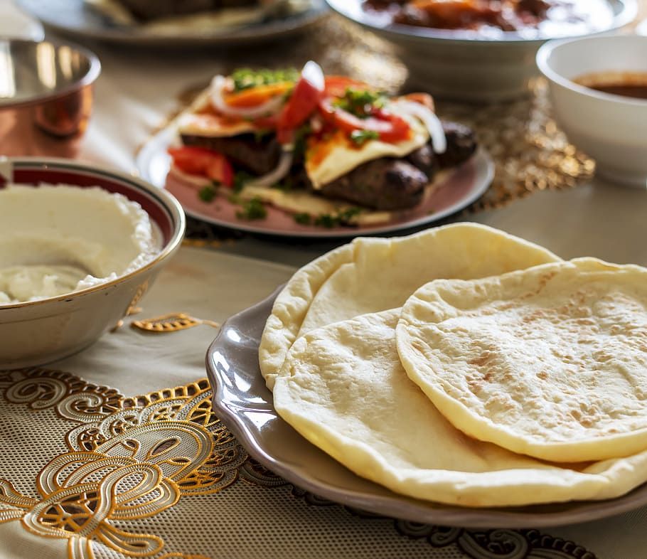 aerial view, arabian, arabic, baking, closeup, cookery, cuisine HD wallpaper