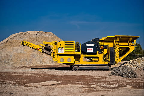 construction, construction machine, crusher, site, technology HD wallpaper