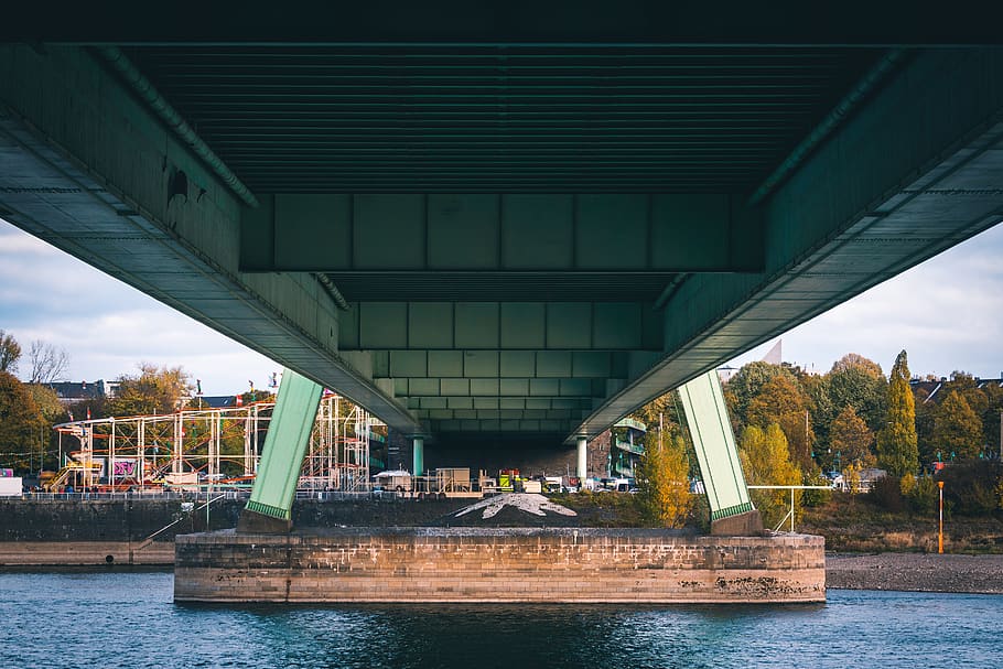 water under bridge, road, way, city, building, architecture, overpass HD wallpaper