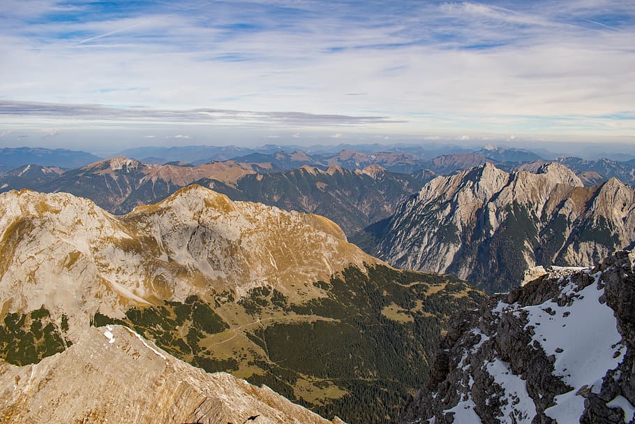 austria, karwendelgebirge, mountain, scenics - nature, mountain range HD wallpaper