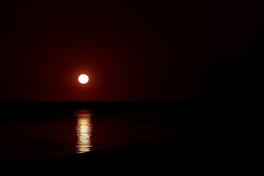 sunset, twilight, evening, mood, in the evening, the sun, the silence, HD wallpaper