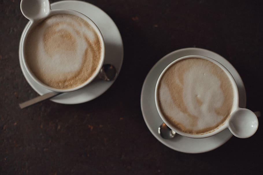 couple, drink, coffee, food and drink, coffee - drink, cup HD wallpaper