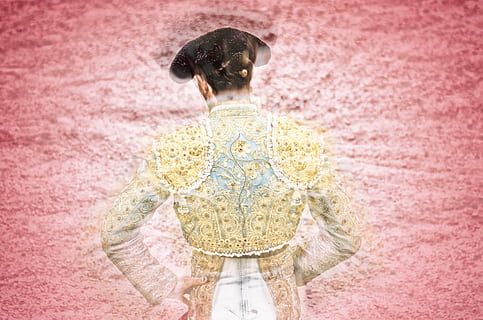 corrida, torero, one person, rear view, childhood, women, waist up HD wallpaper