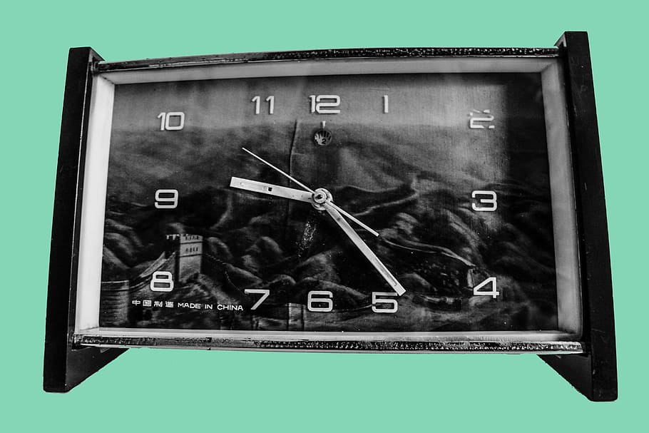 things, past, blackandwhite, clock, egypt, art, color, studio shot HD wallpaper