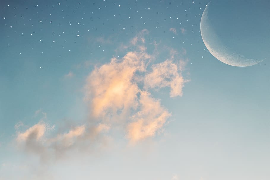puerto rico, sky, cloud - sky, beauty in nature, moon, space HD wallpaper