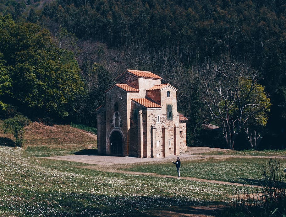 spain, oviedo, san miguel de lillo, abbey, roman, catholic, HD wallpaper