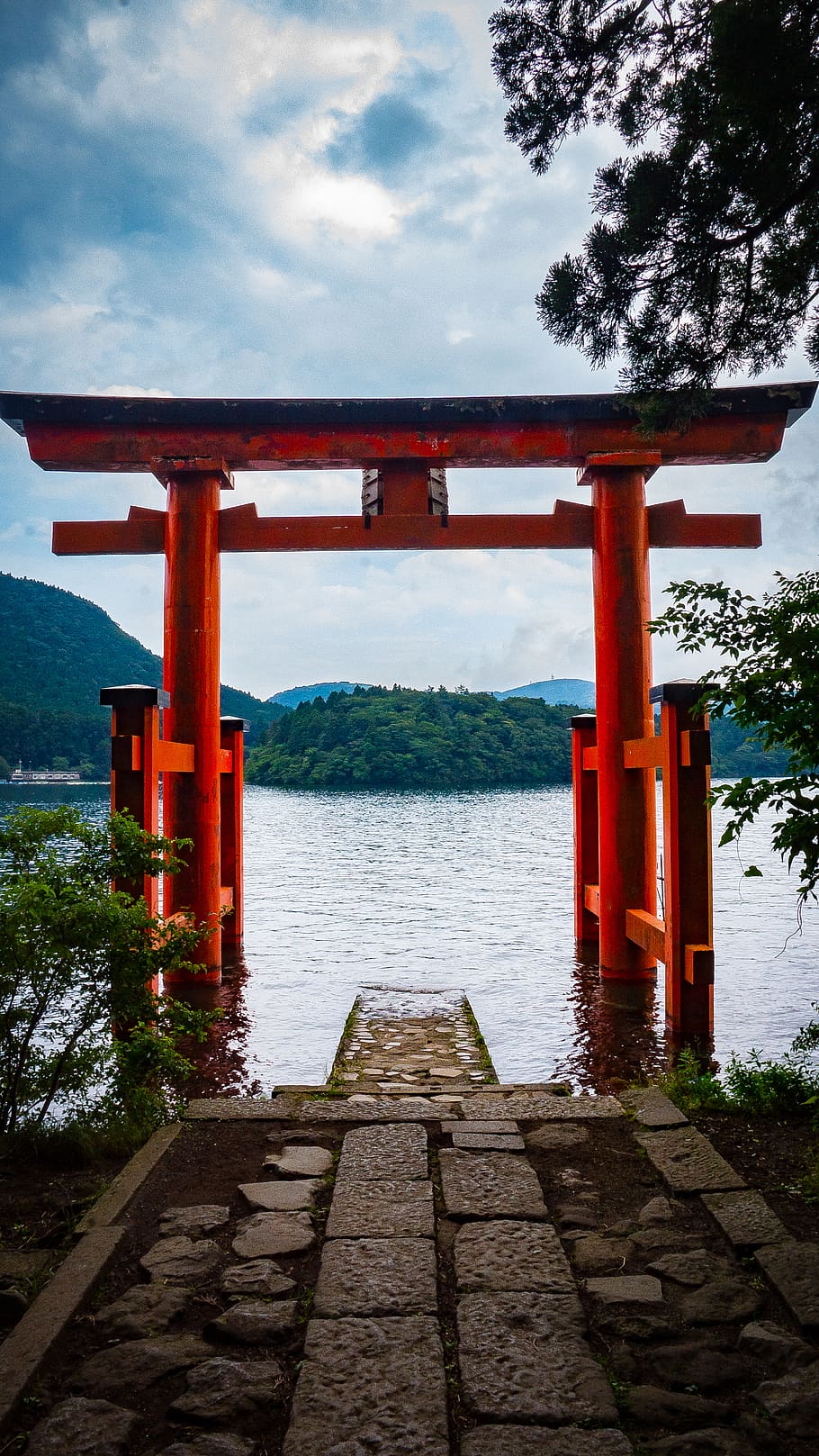 japan, hakone-machi, 80-1 motohakone, water, architecture, built structure, HD wallpaper