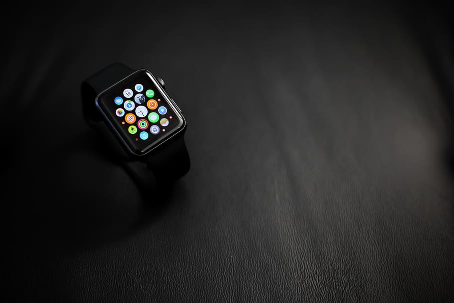 apple watch, tech, technology, indoors, wireless technology HD wallpaper