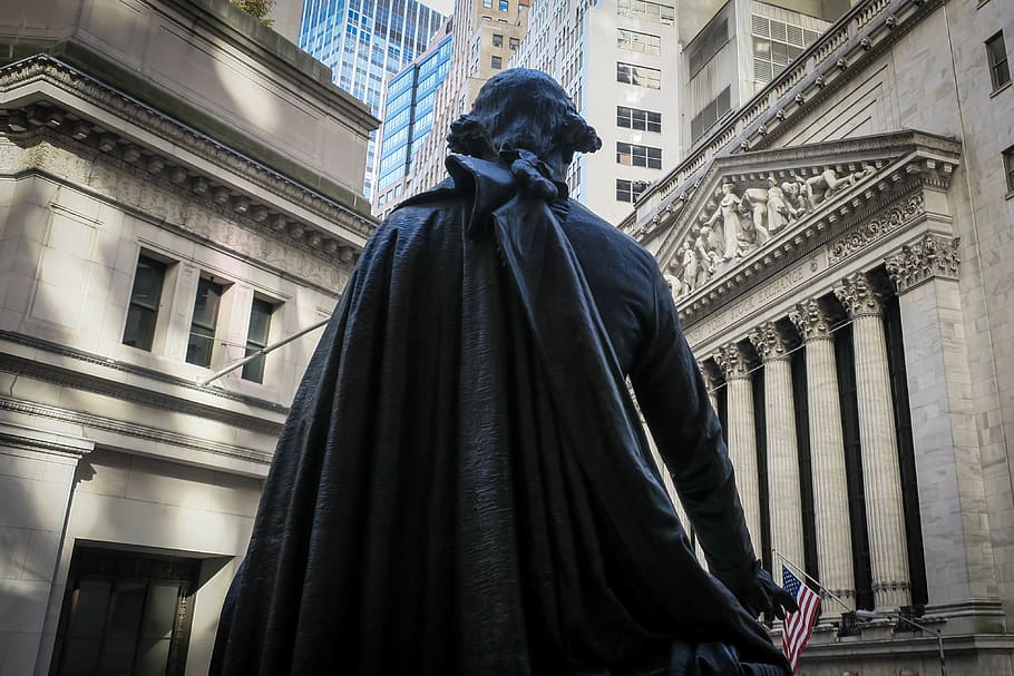 united states, new york, federal hall, nyc, wall street, president