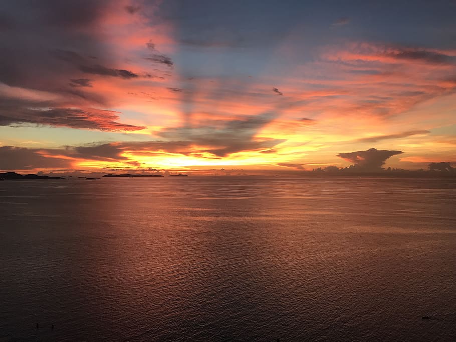 sunset, sky, mood, atmospheric, afterglow, rest, twilight, romantic HD wallpaper