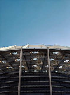 HD wallpaper: Allianz Arena during daytime, building, stadium, roof ...