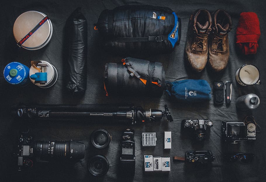 Photography Items, camera, cup, device, equipment, indoor, lenses HD wallpaper