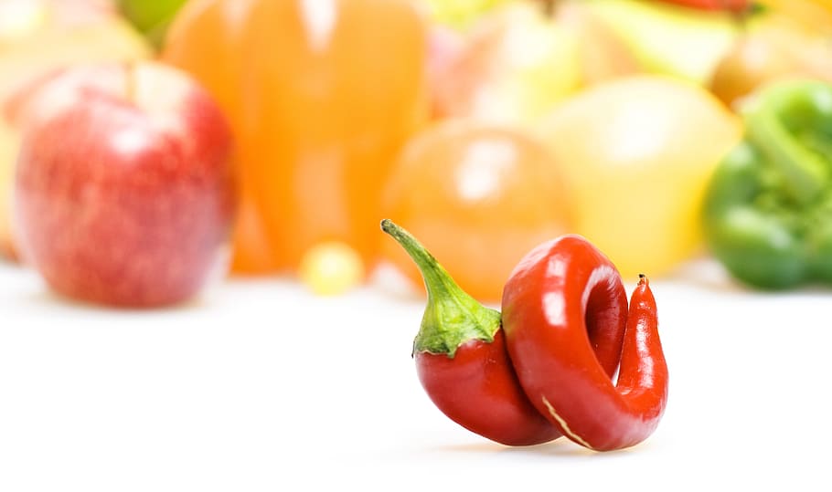 pepper, hot, red, chili, close-up, closeup, diet, dieting, eating HD wallpaper
