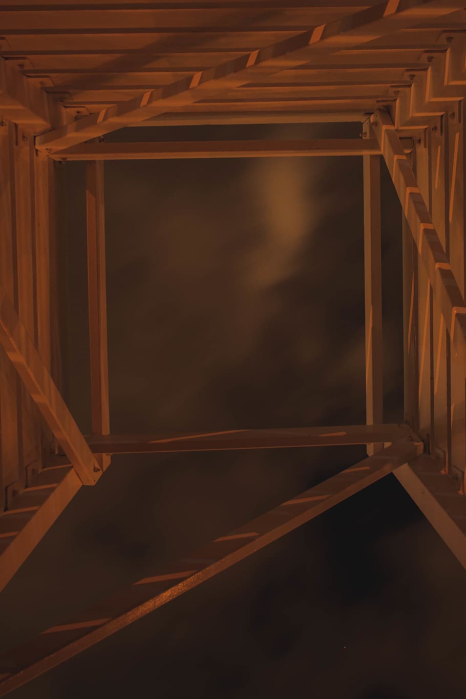 wood, clouds, sky, structure, wood - material, indoors, no people HD wallpaper