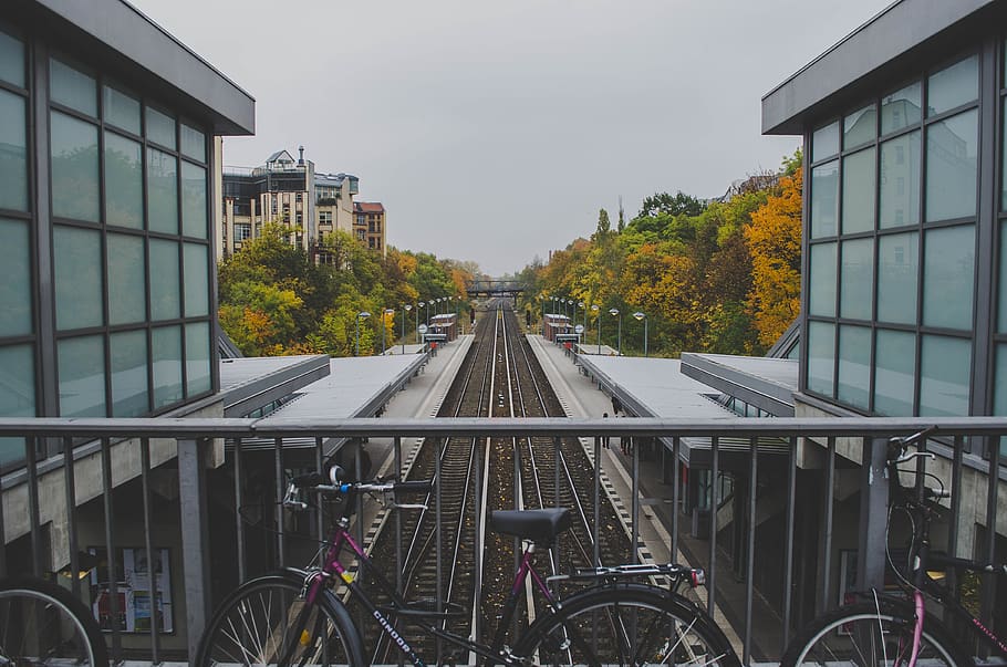 germany, berlin, berlín, tree, train, underground, metro, train station HD wallpaper