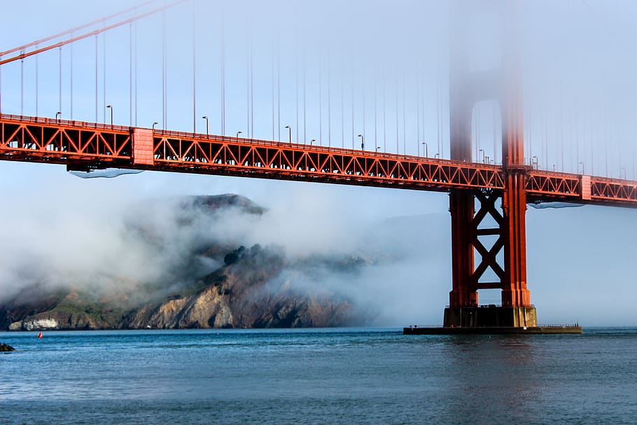 Golden gate bridge, water, bridge - man made structure, built structure HD wallpaper