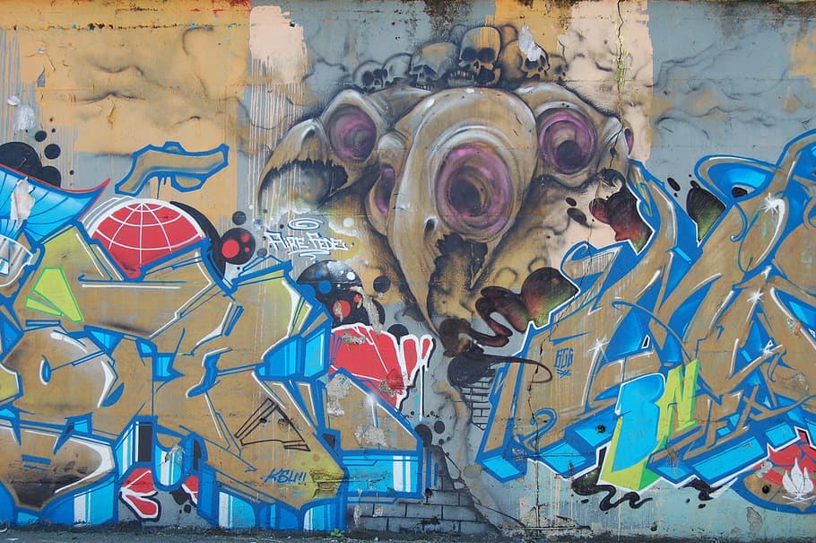 wall street art in a public place, graffiti, wall - building feature, HD wallpaper
