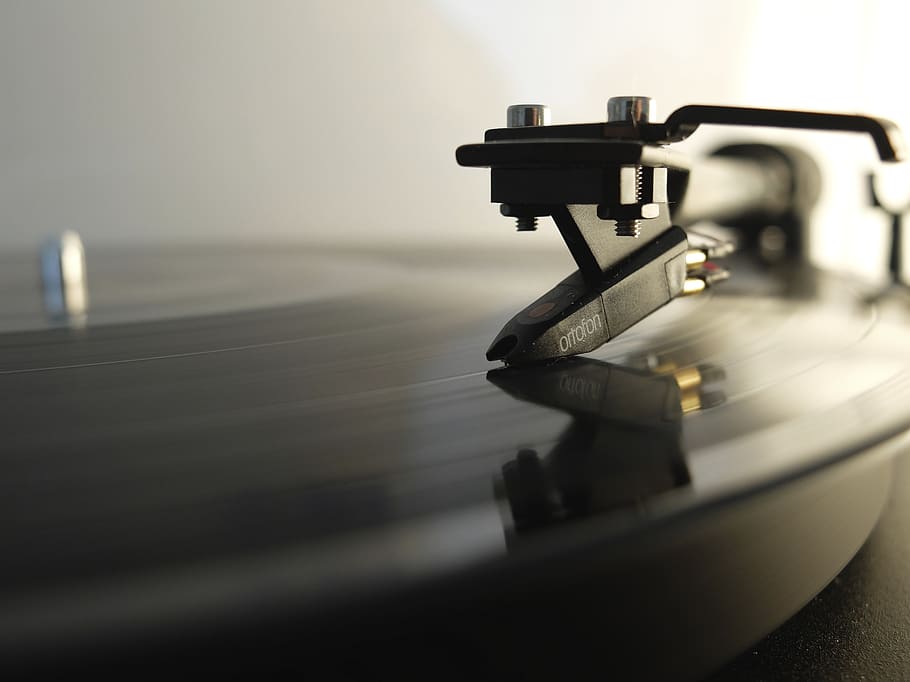 phono, ortofon, lp, vinyl, selective focus, close-up, turntable HD wallpaper