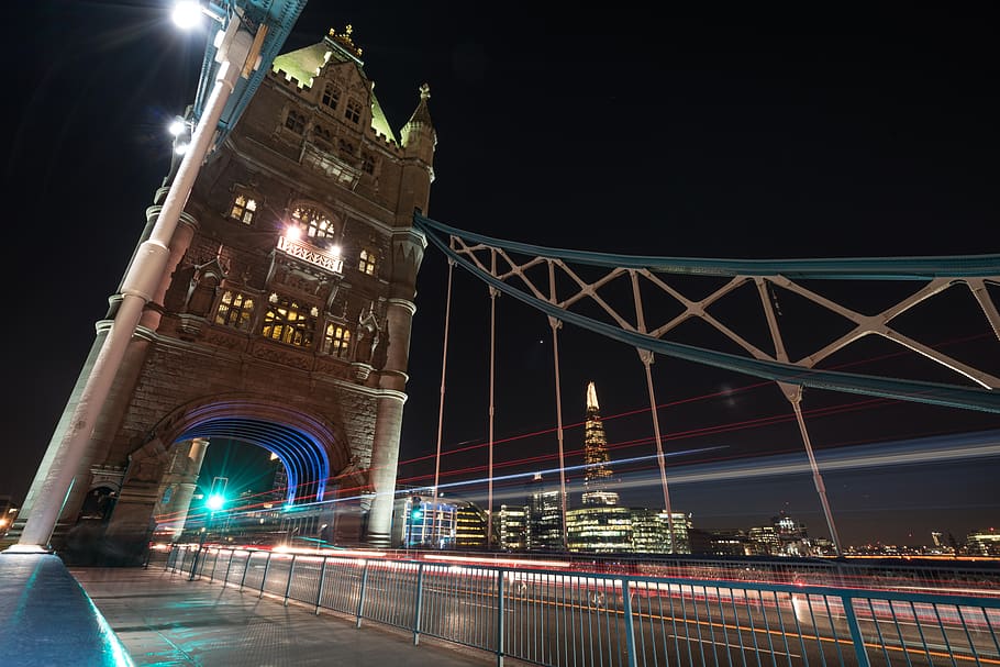 Tower Bridge, London, city, lighting, building, town, metropolis HD wallpaper