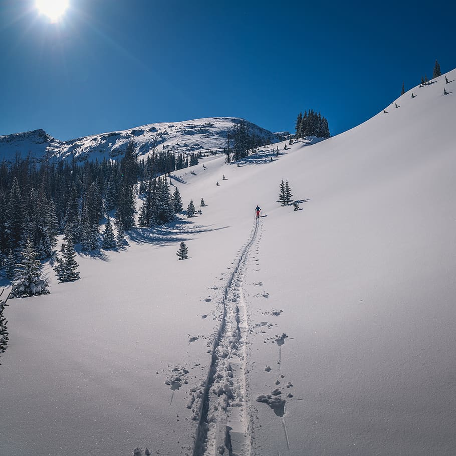 snow, mountains, backcountry, explore, sun, cold temperature HD wallpaper
