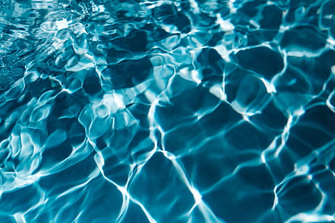 Wavy water surface in a swimming pool, wave, abstract, background HD wallpaper