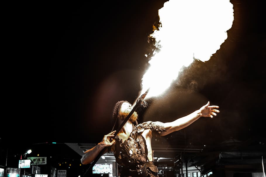crafts, hobby, fire, breathing, show, display, business, performance HD wallpaper