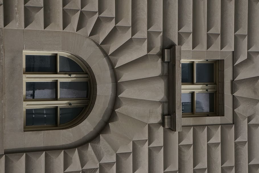window, architecture, building, arched, skylight, concrete HD wallpaper