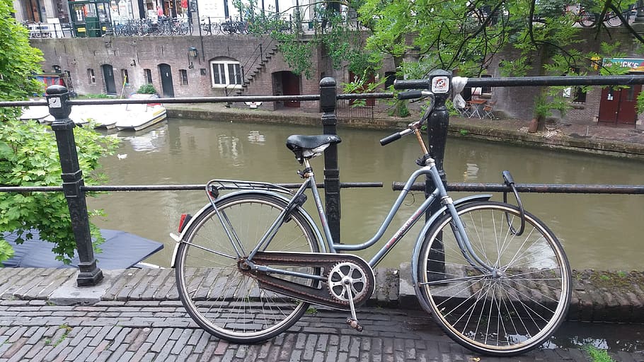netherlands, utrecht, bicycle, transportation, mode of transportation, HD wallpaper