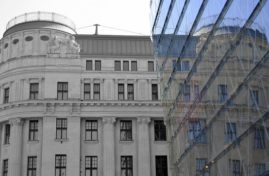 white high rise building facade, architecture, budapest, hungary HD wallpaper