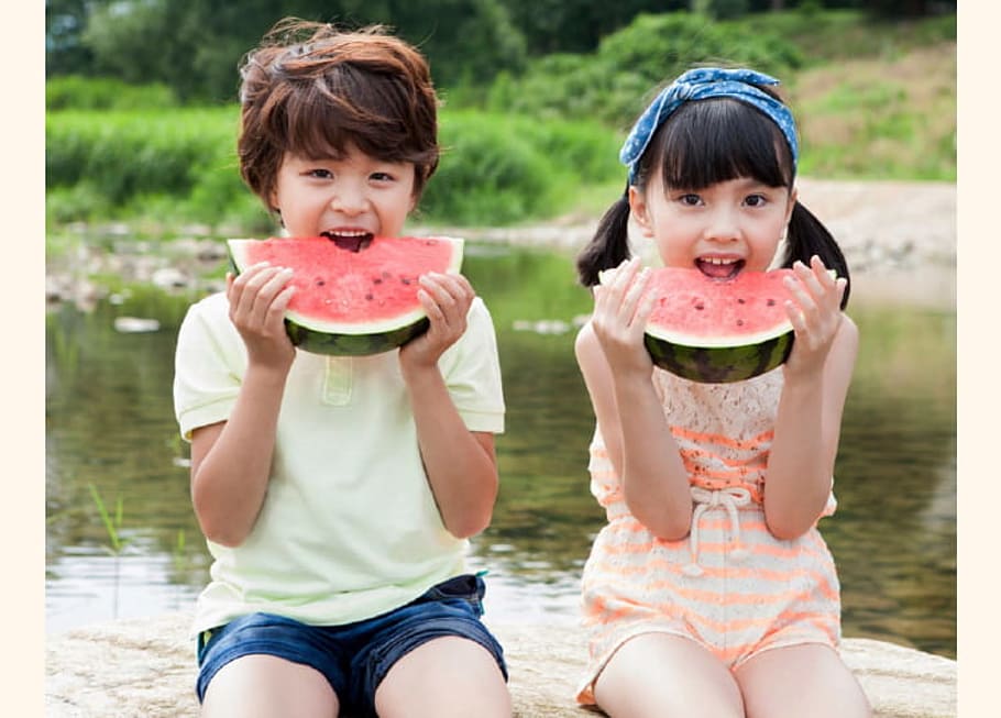 iii, child, childhood, food and drink, looking at camera, girls HD wallpaper