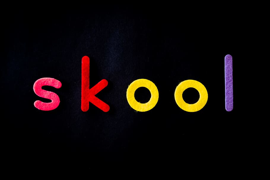 Yellow, Red, and Purple Skool Text Screenshot, abc, alphabets HD wallpaper