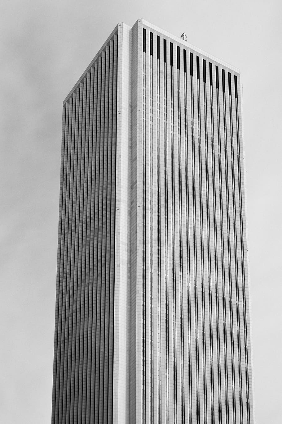 gray tall building, monocrome, black and white, chicago, design HD wallpaper