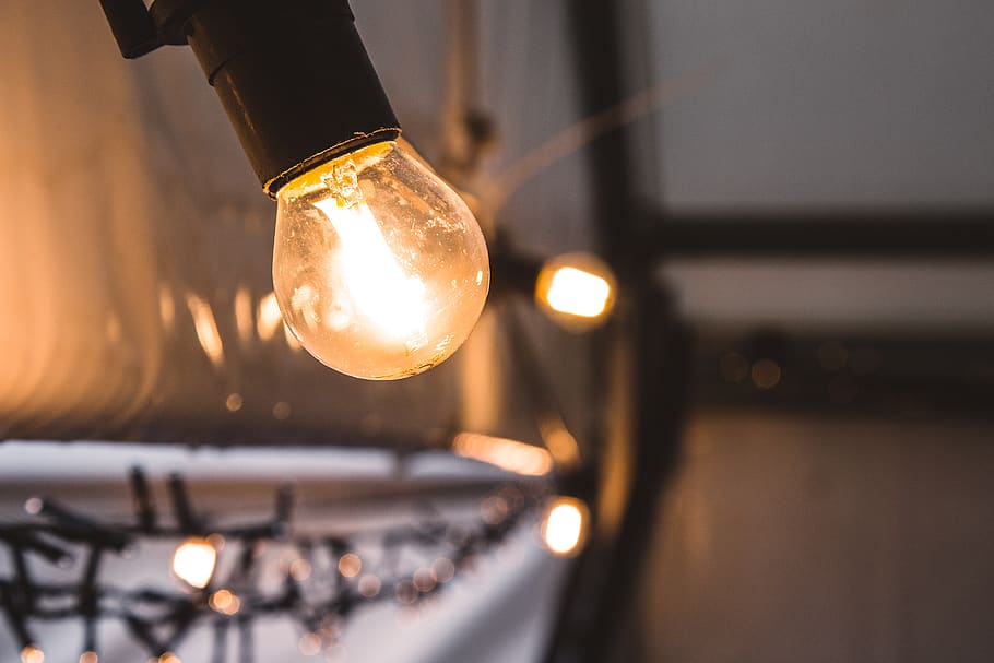 light, bulb, bokeh, christmas, close-up, illuminated, lighting equipment HD wallpaper