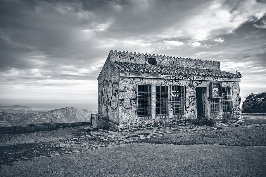 house, abandoned, dilapidated, lapsed, architecture, spooky, HD wallpaper