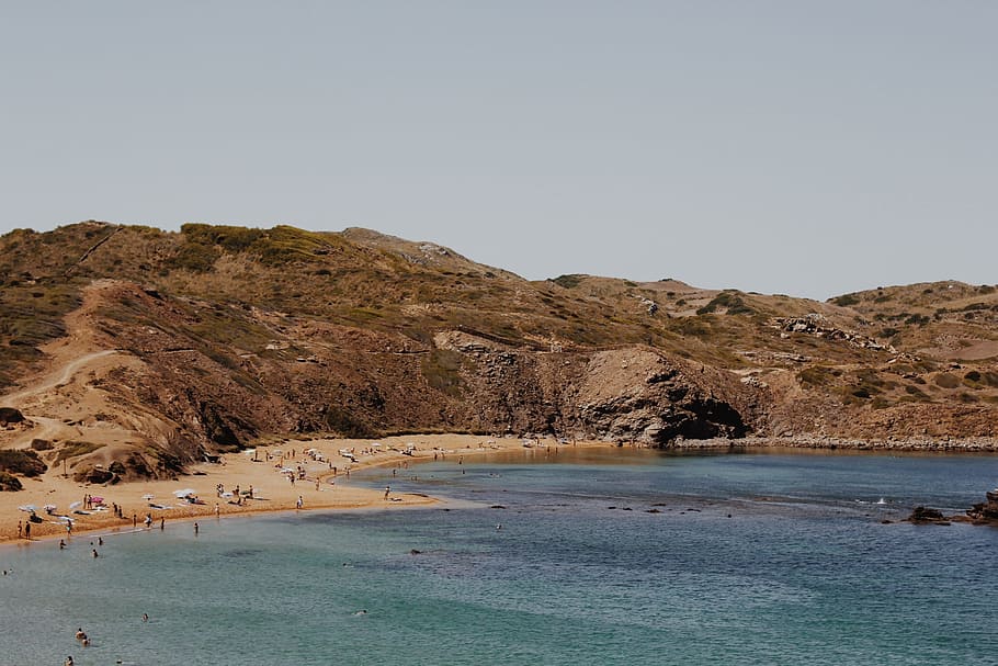 shore, water, flow, beach, sea, activity, picnic, land, scenics - nature HD wallpaper
