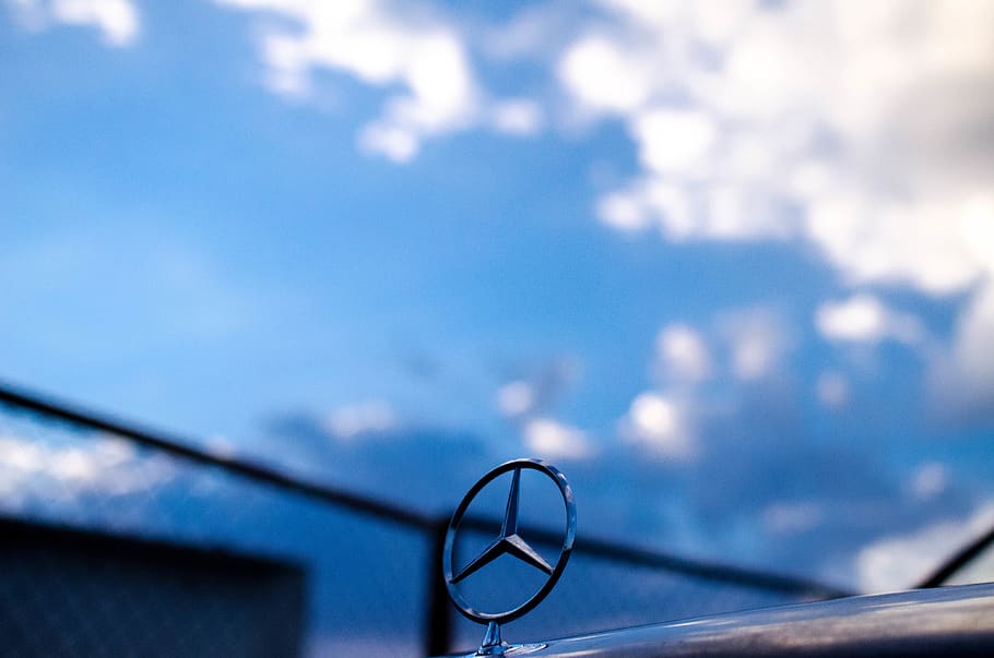 bulgaria, plovdiv, mercedes, benz, car, sky, cloud - sky, blue, HD wallpaper