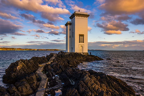 building, architecture, tower, outdoors, nature, sunset, beacon HD wallpaper
